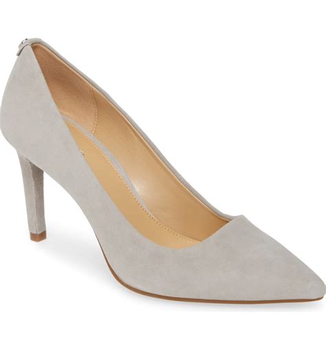 dorothy flex pump michael michael kors pearl grey suede|Michael Kors mirabel flex pumps.